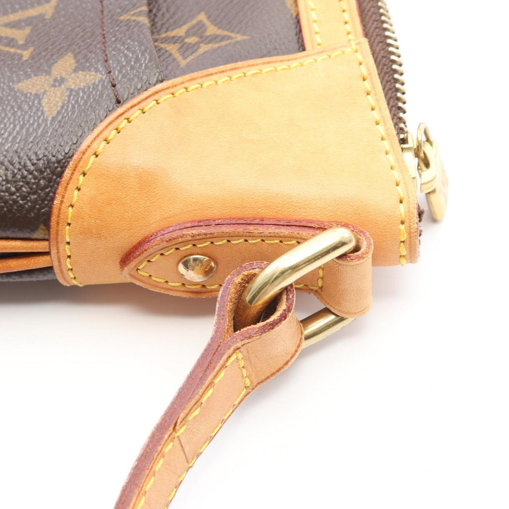 Louis Vuitton Brown Monogram Coated Canvas Leather Shoulder Bag
