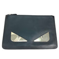 Fendi Black Leather Clutch Bag