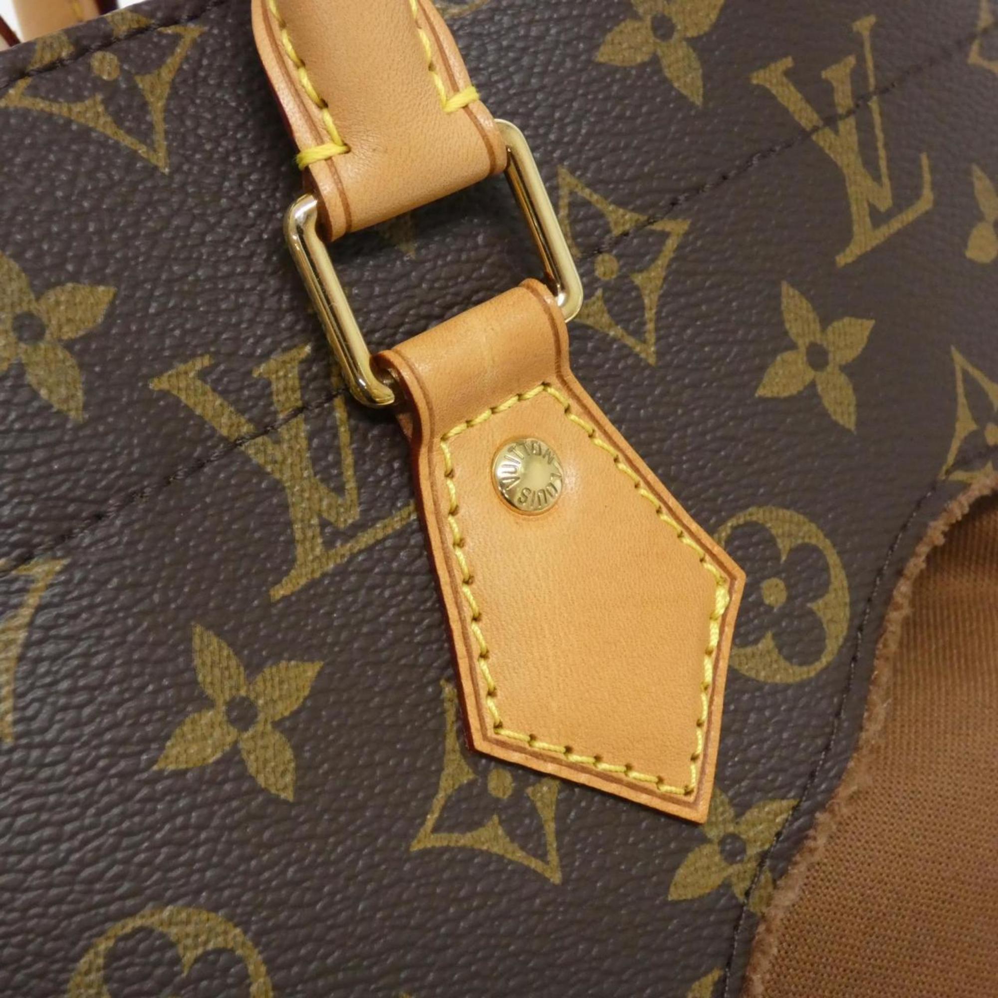 Louis Vuitton Marron Coated Canvas Handbag