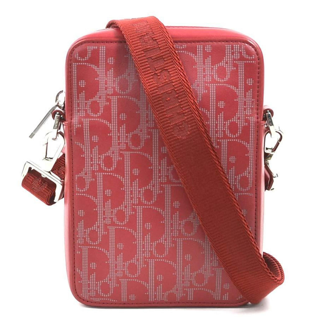 Christian Dior Red Color Leather Shoulder Bag (Pre-Owned)