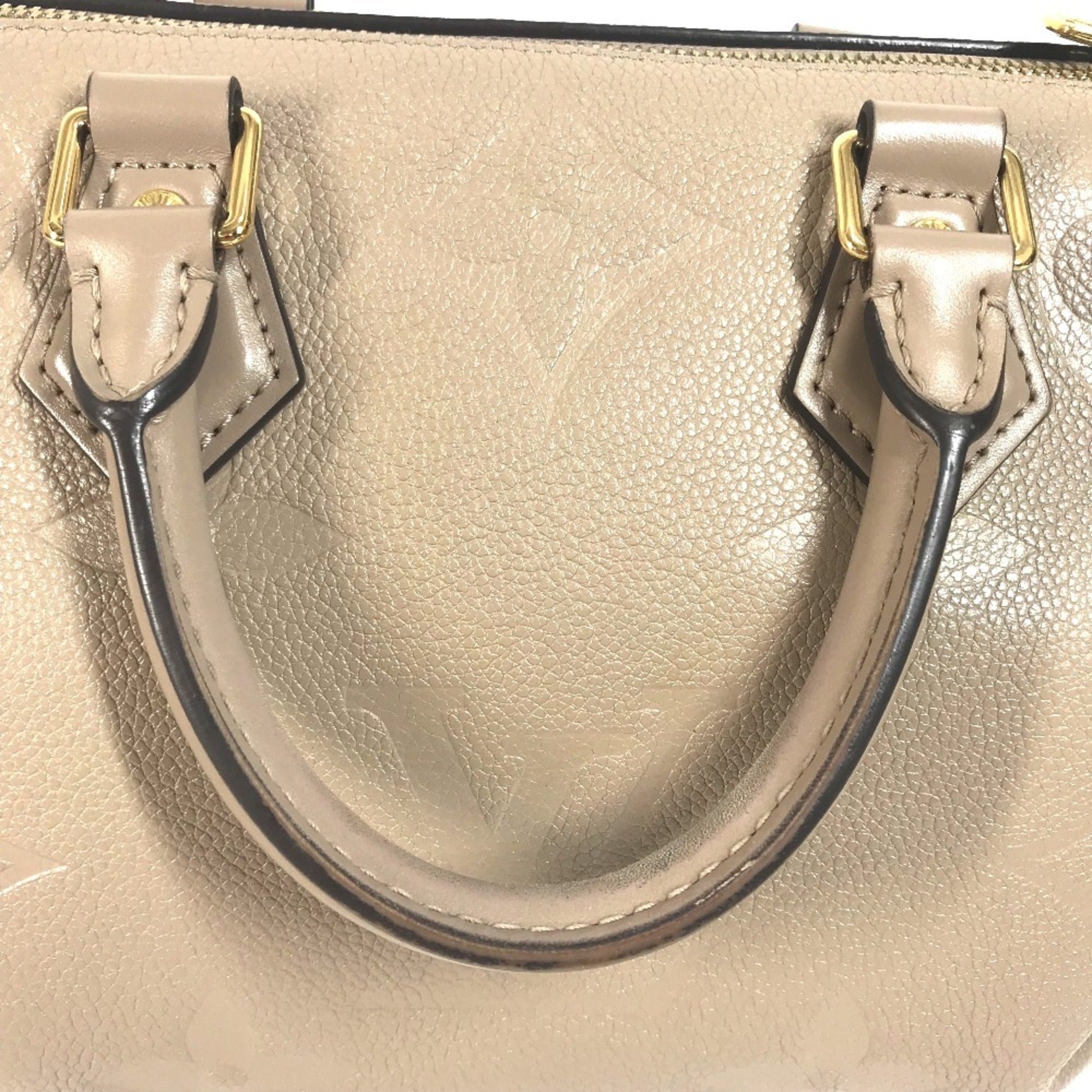Louis Vuitton Beige Tourterelle Monogram Empreinte Boston Bag Handbag Shoulder Bag
