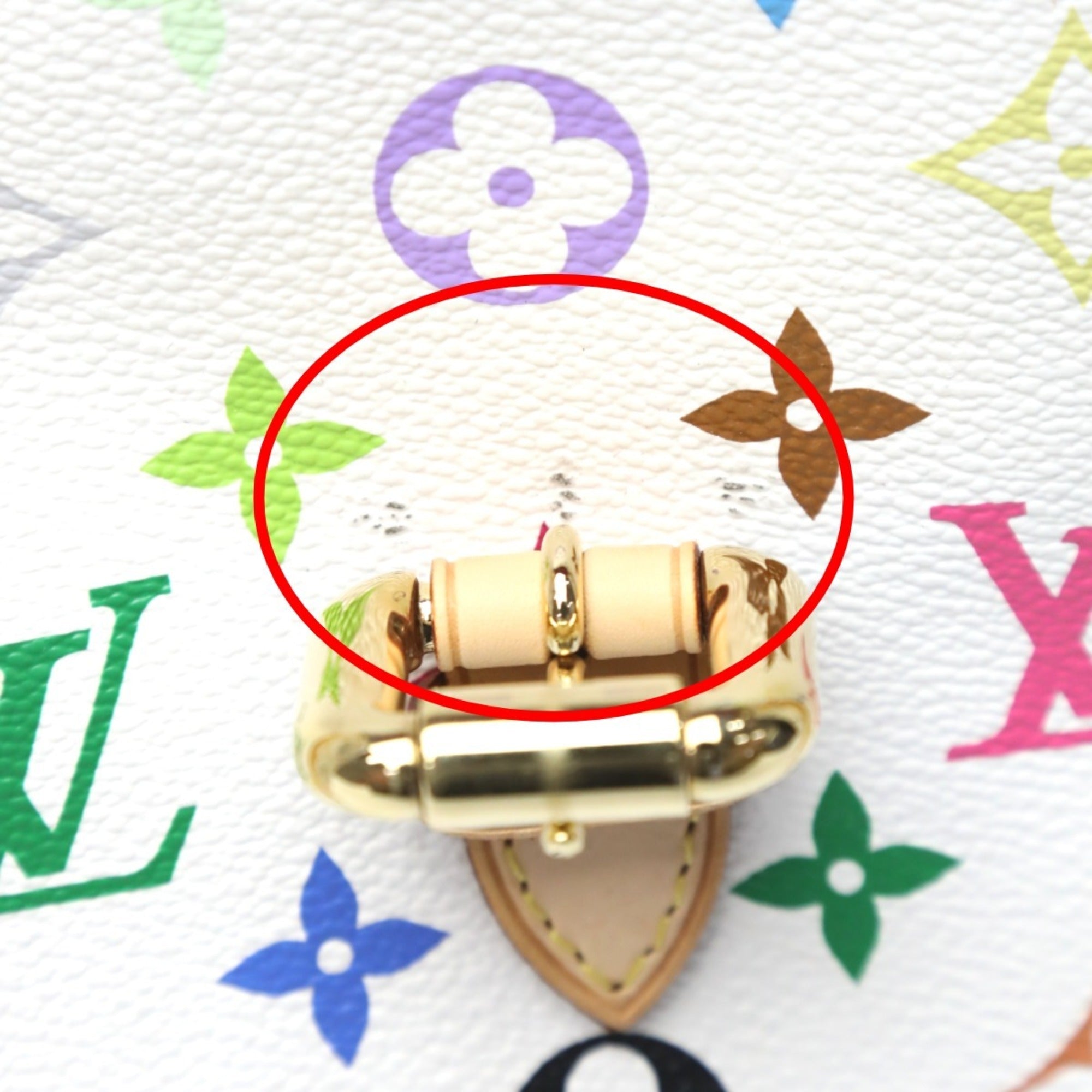 Louis Vuitton Blanc Multi-Color Monogram Multicolore Handbag