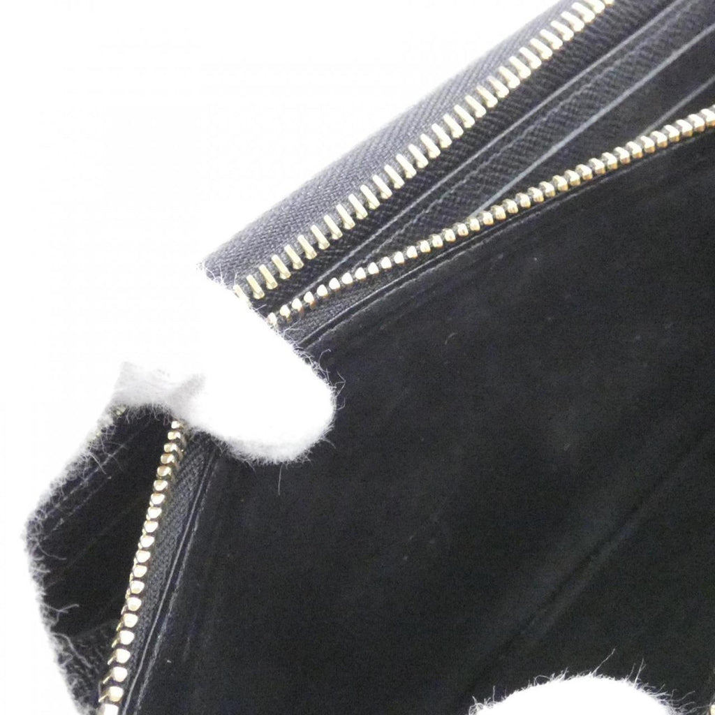 Louis Vuitton Black Leather Long Wallet