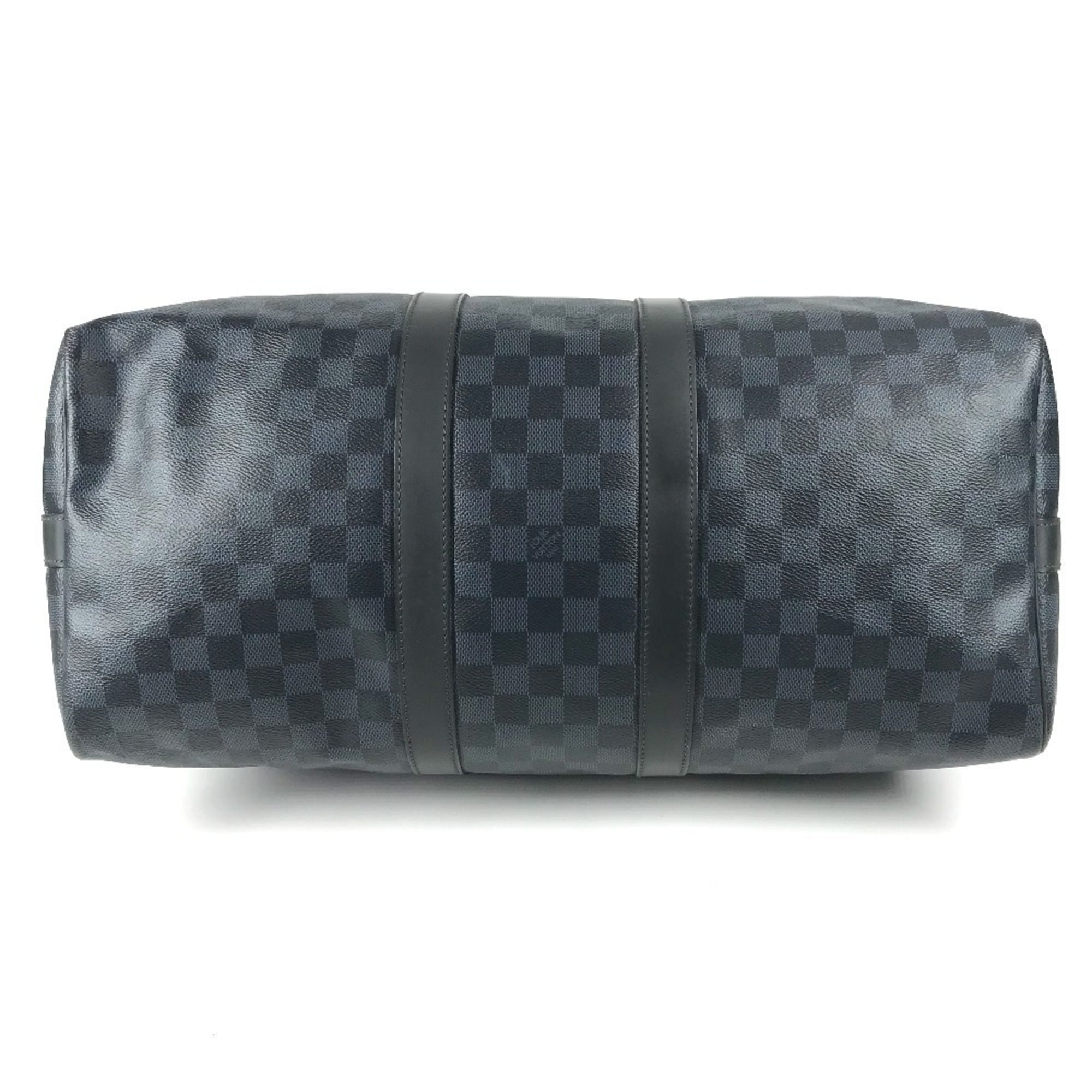Louis Vuitton Damier Cobalt Navy Canvas Boston Bag Shoulder Bag