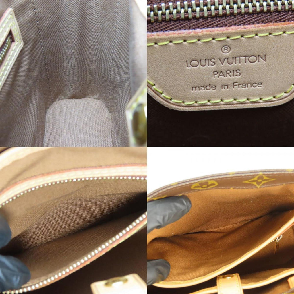 Louis Vuitton Brown Monogram Leather Handbag