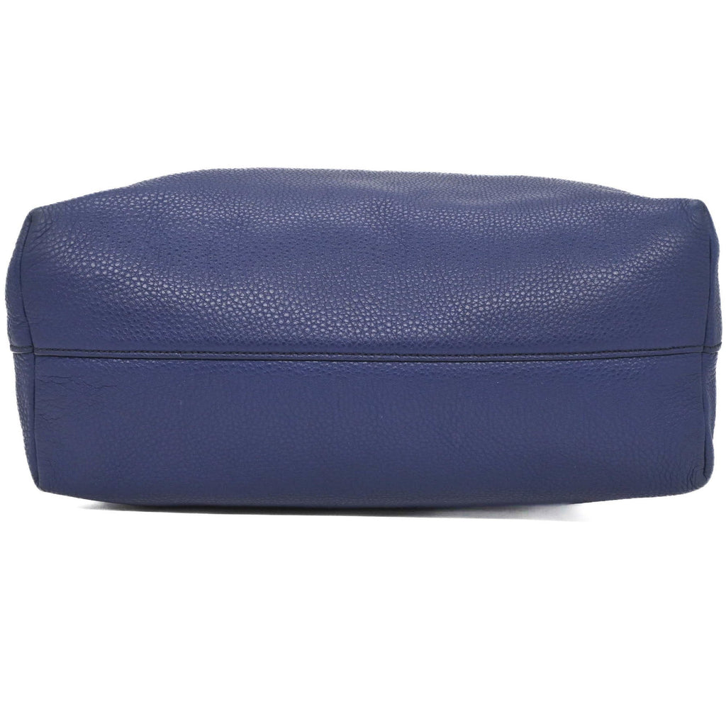 Prada Blue Leather Shoulder Bag Tote Bag