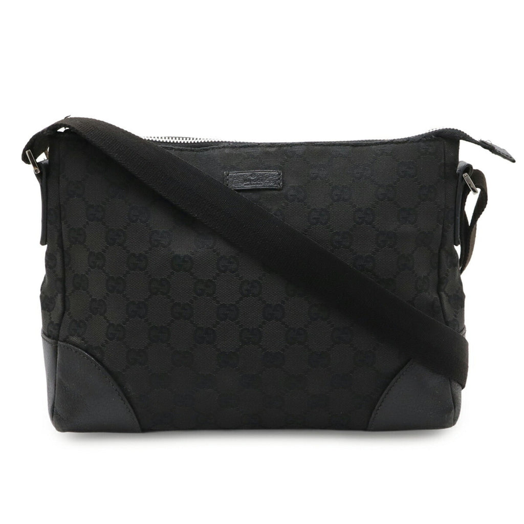 Gucci Gg Canvas Black Gg Canvas Handbag Shoulder Bag (Pre-Owned)