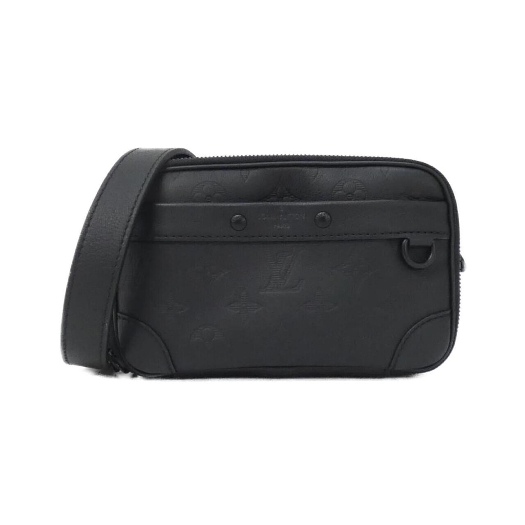 Louis Vuitton Black Leather Shoulder Bag