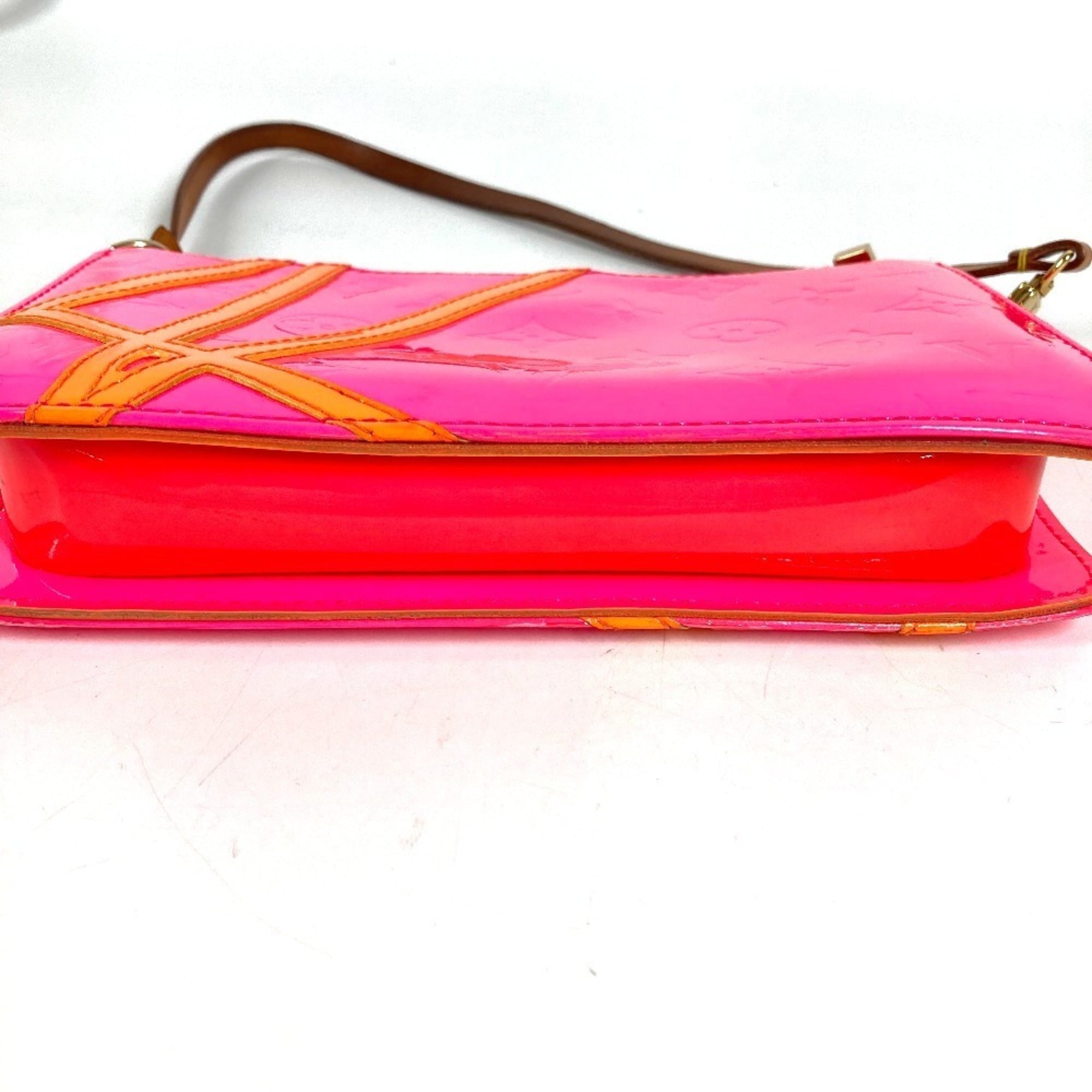 Louis Vuitton Pink Monogram Vernis Handbag Pouch Shoulder Bag
