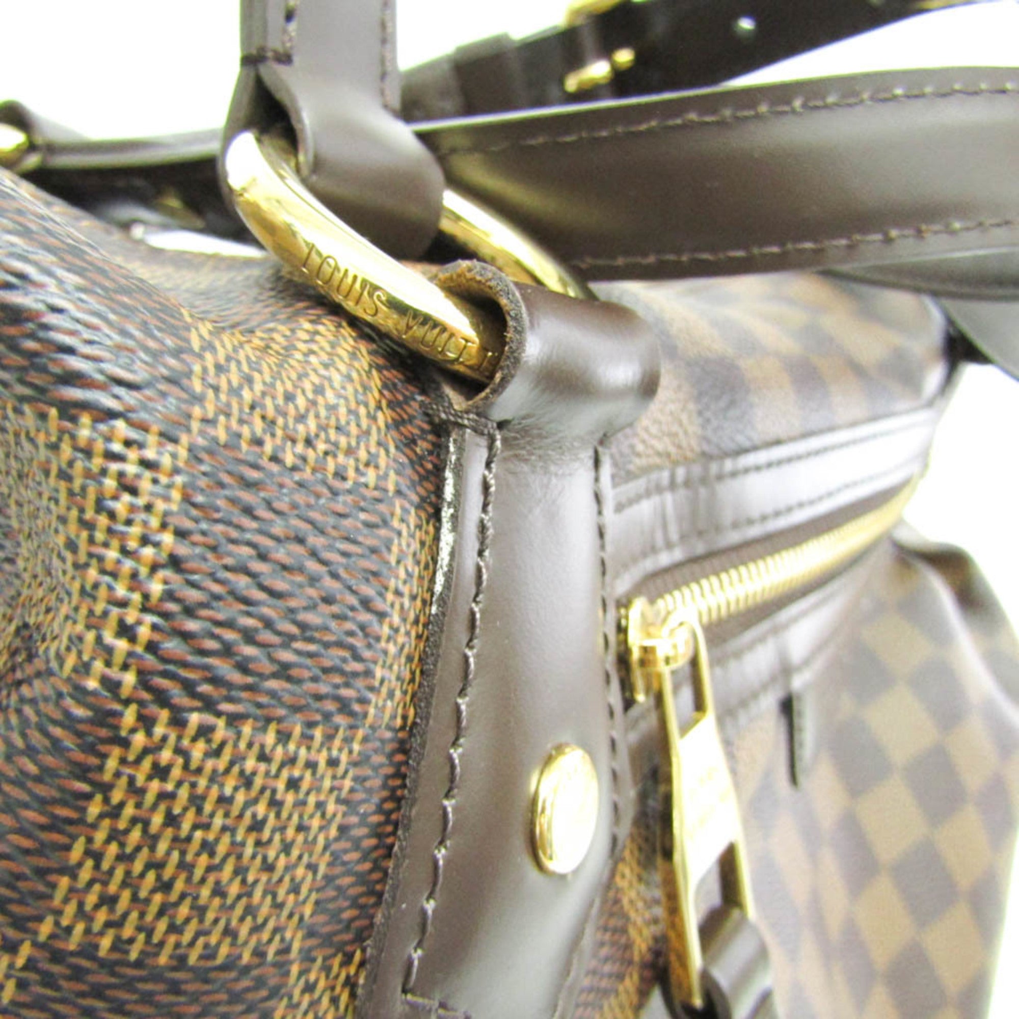 Louis Vuitton Damier Ebene Damier Canvas Handbag Shoulder Bag
