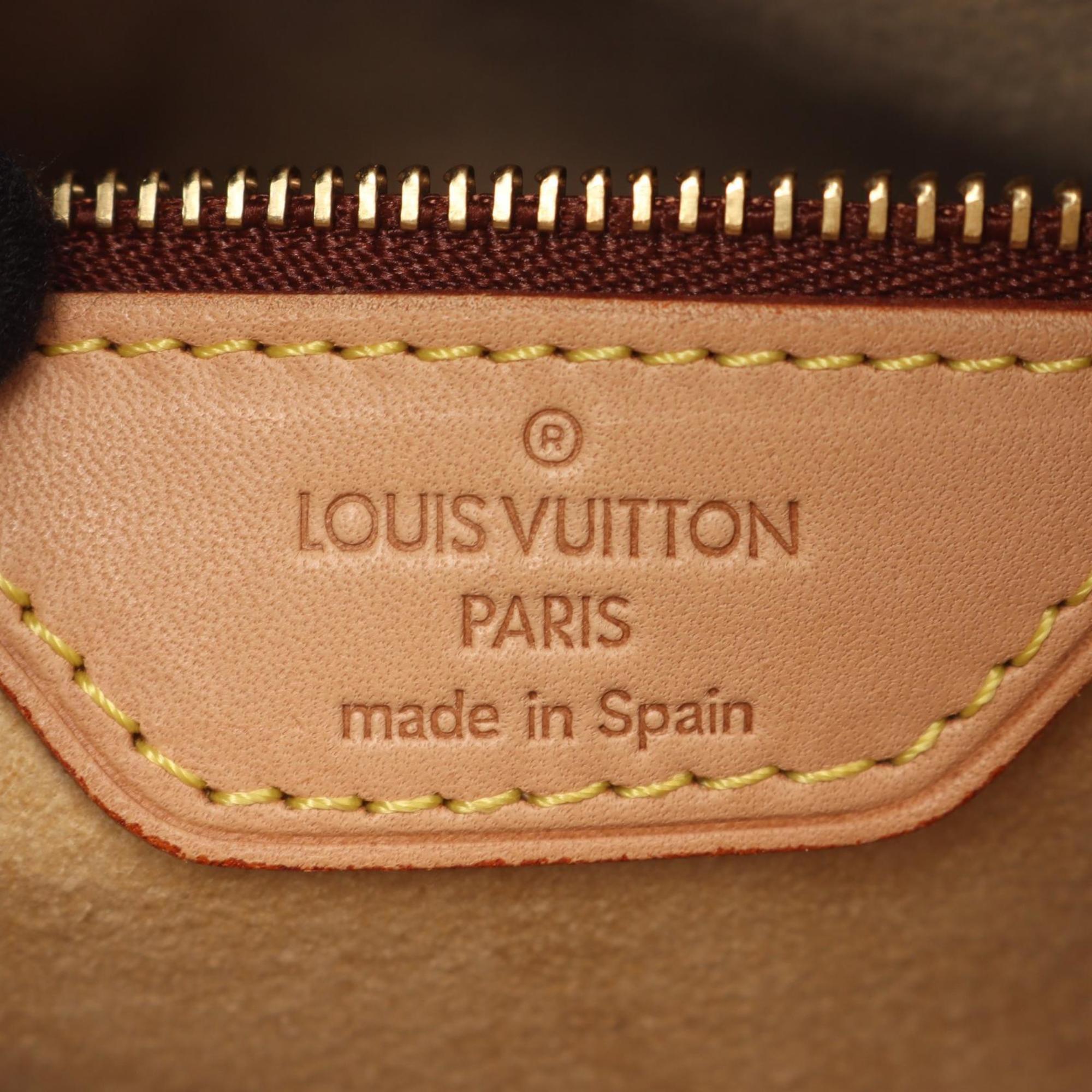 Louis Vuitton Brown Monogram Coated Canvas Leather Handbag Shoulder Bag
