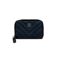 Chanel Black Grained Calfskin Coin Purse/Coin Case