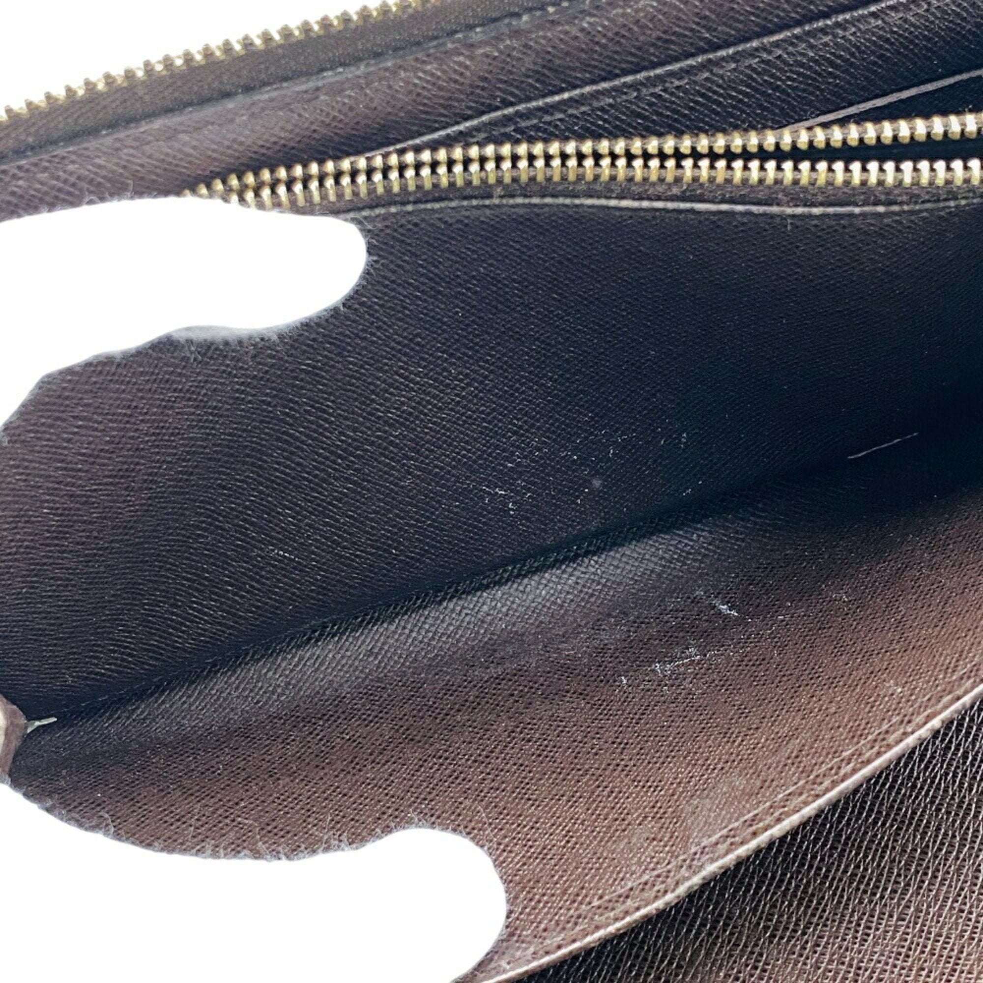 Louis Vuitton Brown Leather Long Wallet