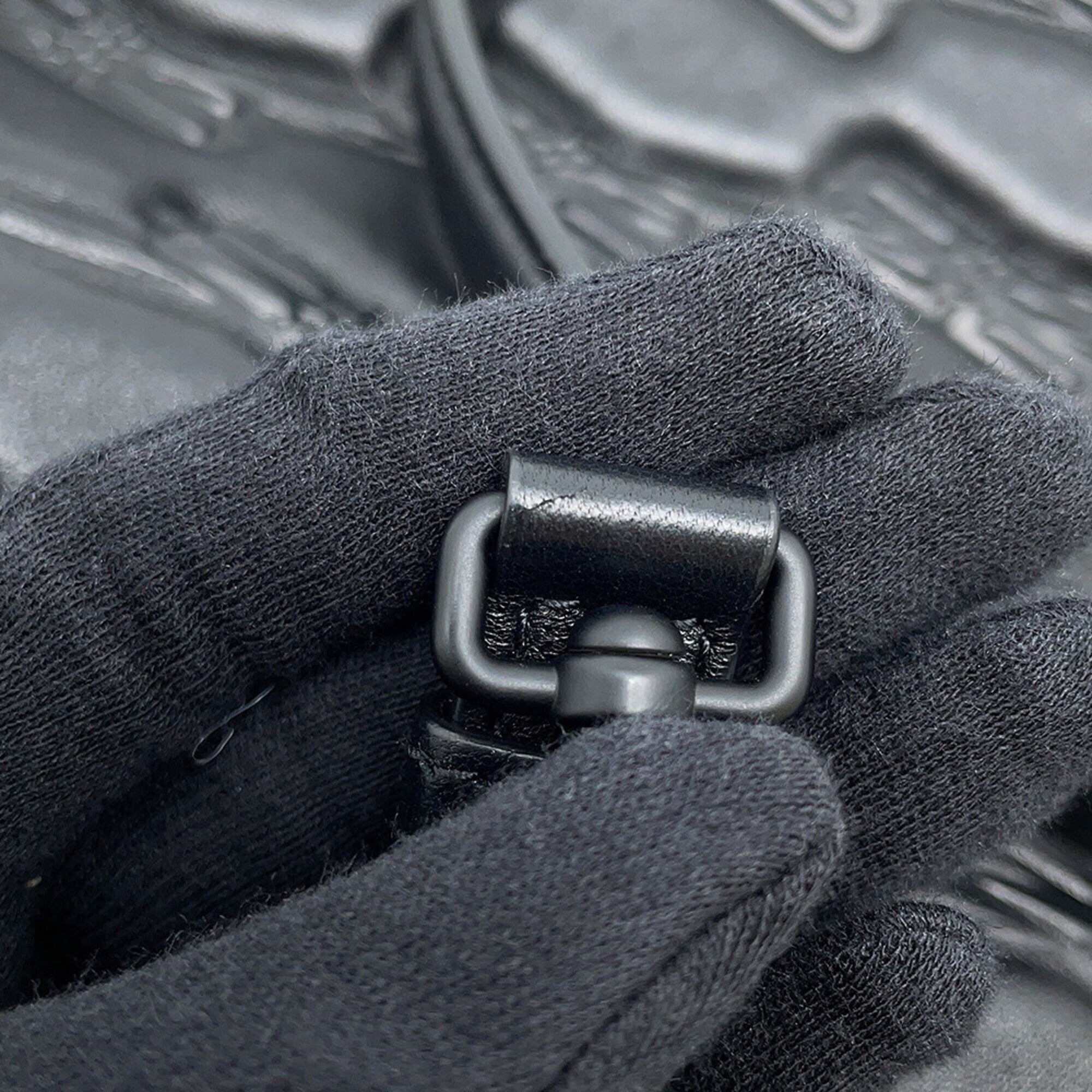 Balenciaga Black Leather Hand