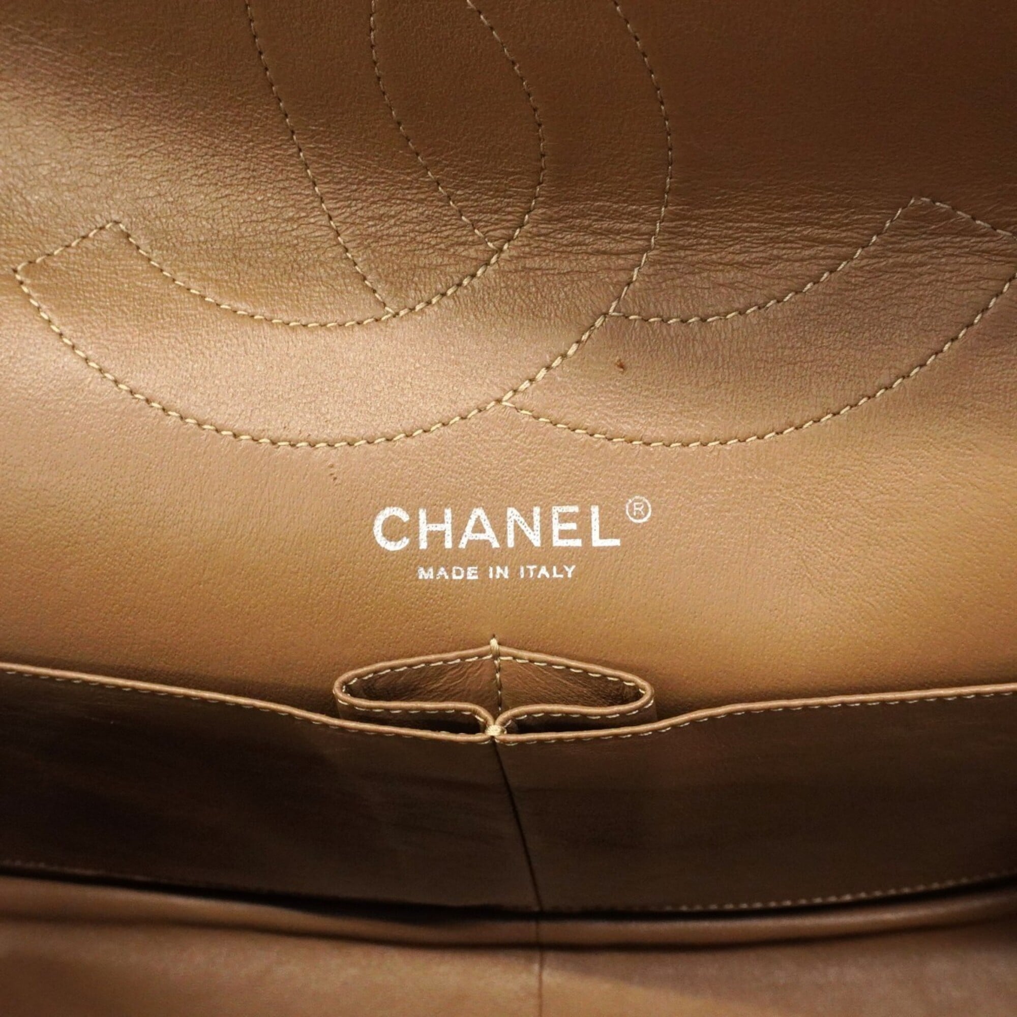 Chanel Bronze Leather Shoulder Bag