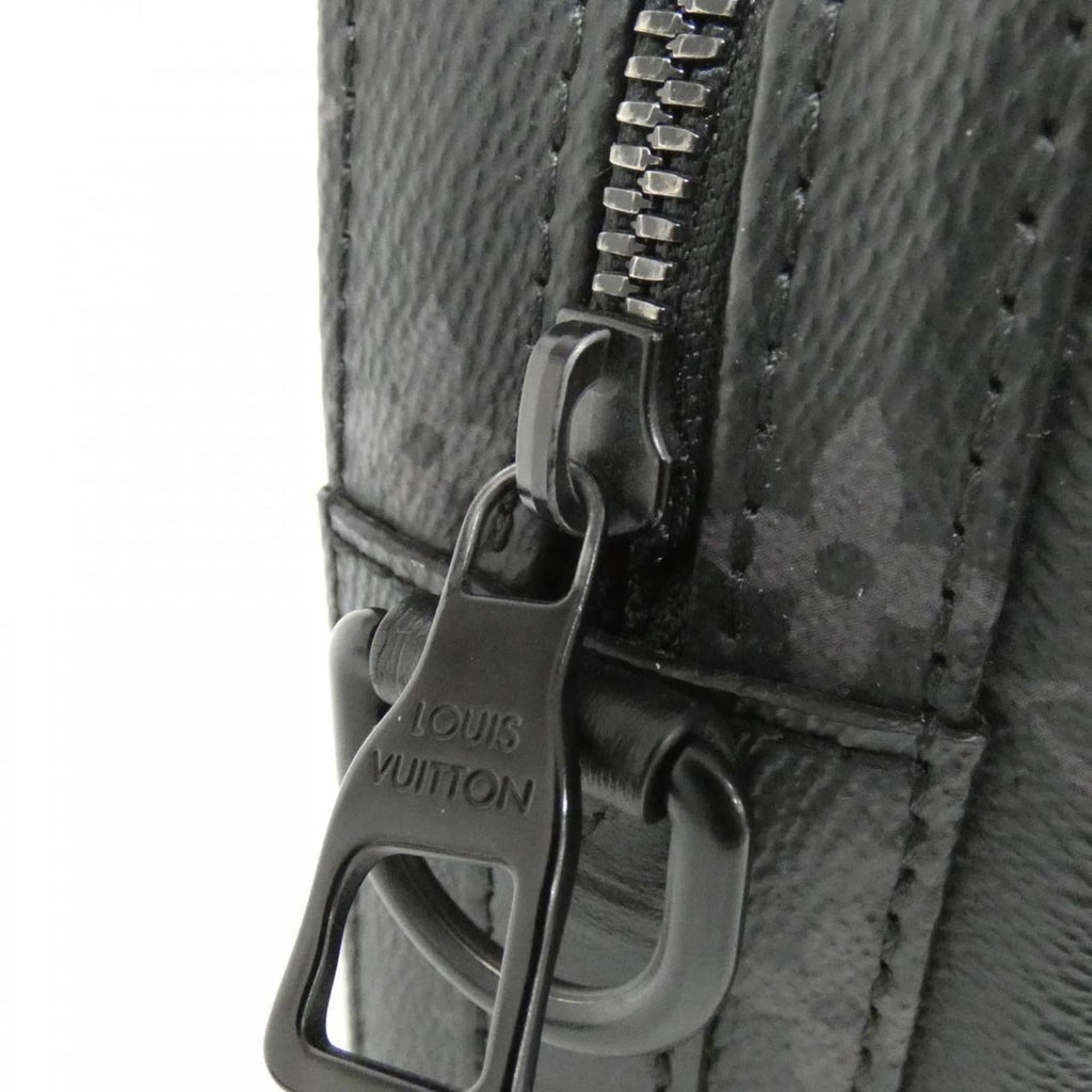 Louis Vuitton Black Coated Canvas Shoulder Bag