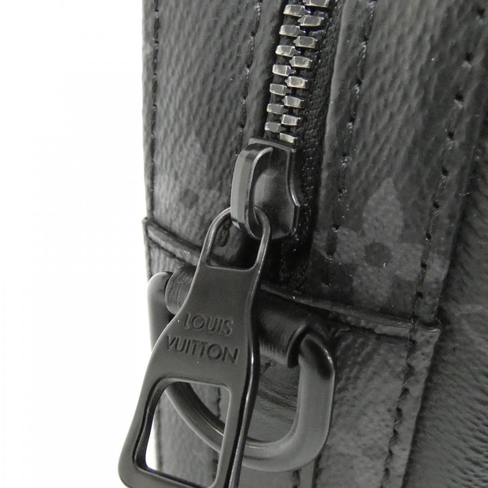 Louis Vuitton Black Coated Canvas Shoulder Bag