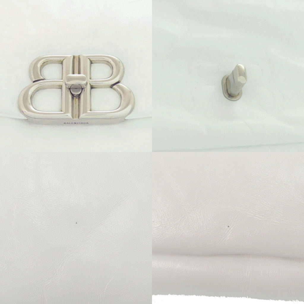 Balenciaga White Leather Handbag Shoulder