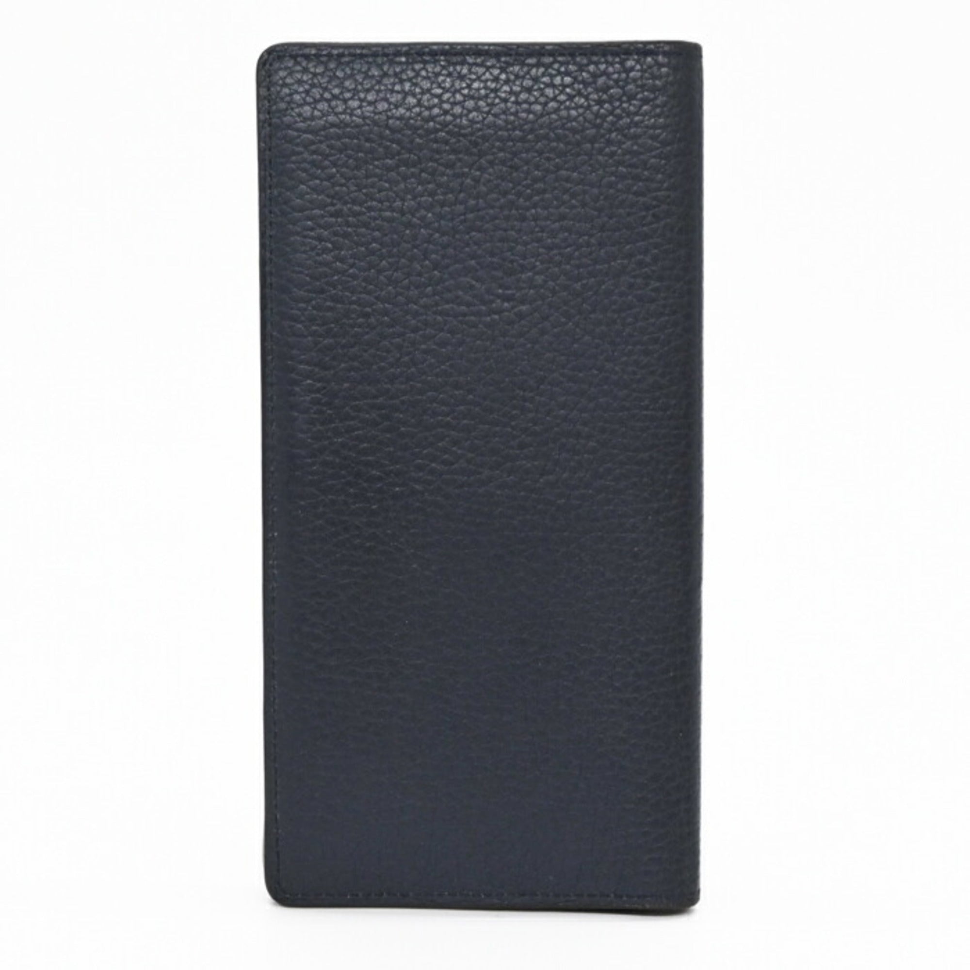 Louis Vuitton Navy Leather Long Wallet