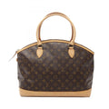 Louis Vuitton Brown Coated Canvas Leather Tote Bag