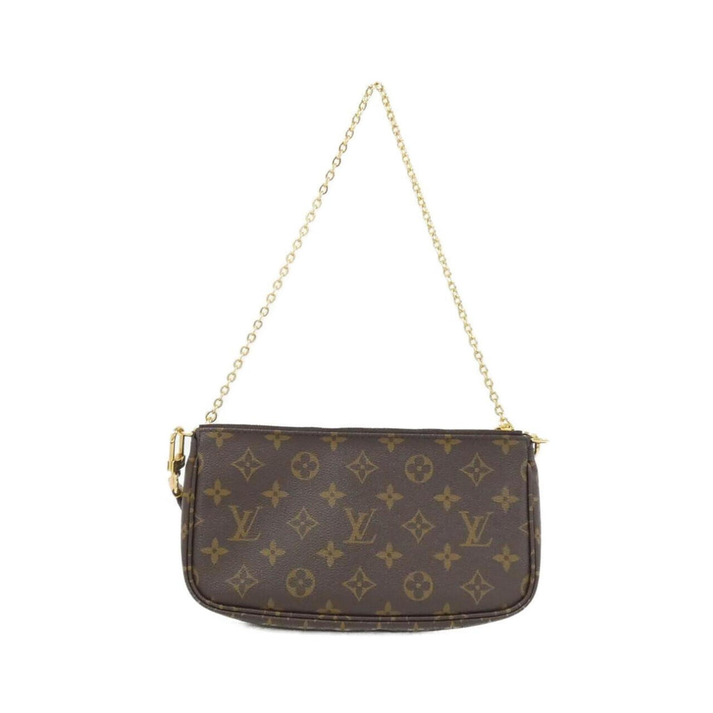 Louis Vuitton Brown Khaki Coated Canvas Pochette Shoulder Bag