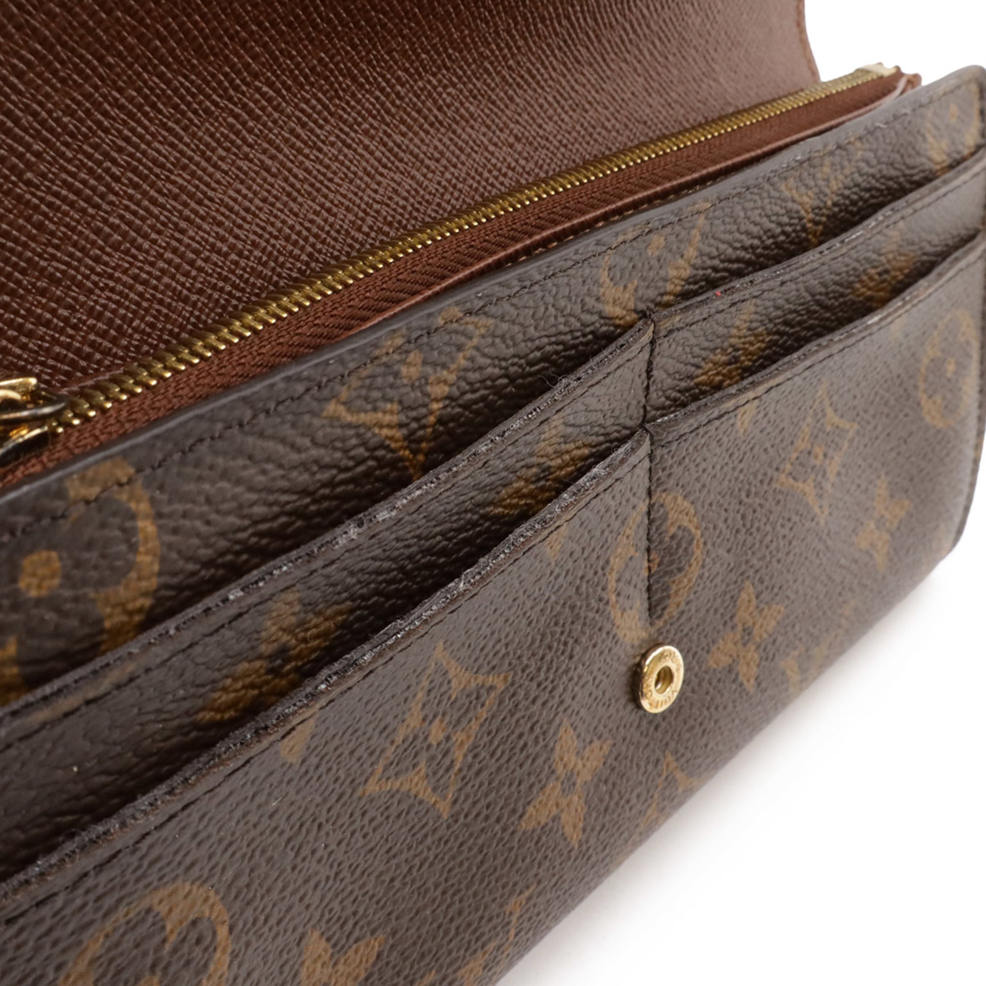 Louis Vuitton Brown Monogram Pvc Long Wallet