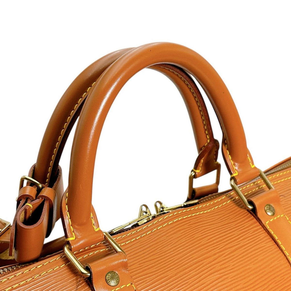 Louis Vuitton Brown Gold Cipango Epi Leather Boston Bag