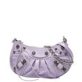Balenciaga Purple Leather Handbag Shoulder