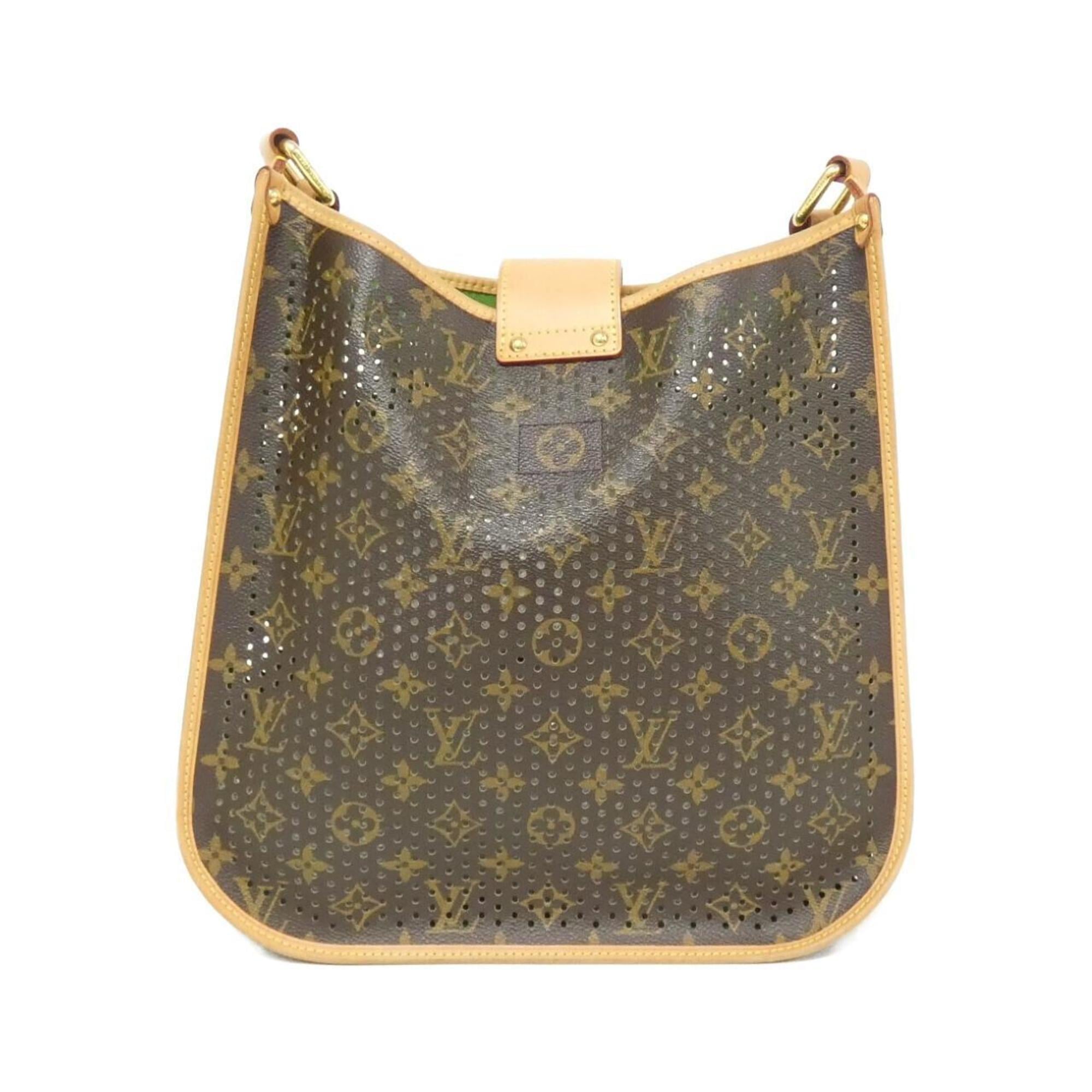 Louis Vuitton Marron Vert Coated Canvas Shoulder Bag