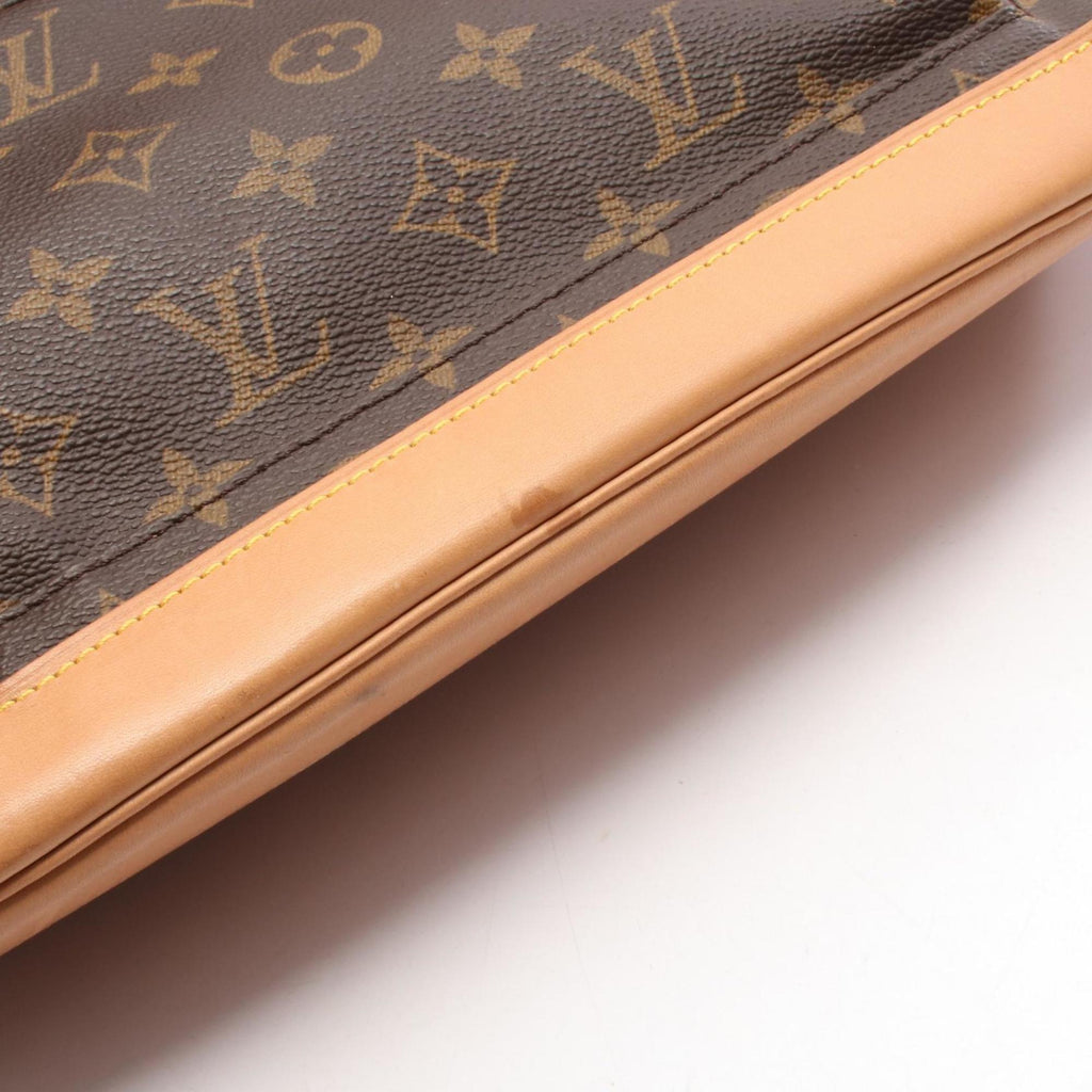Louis Vuitton Brown Monogram Coated Canvas Leather Backpack