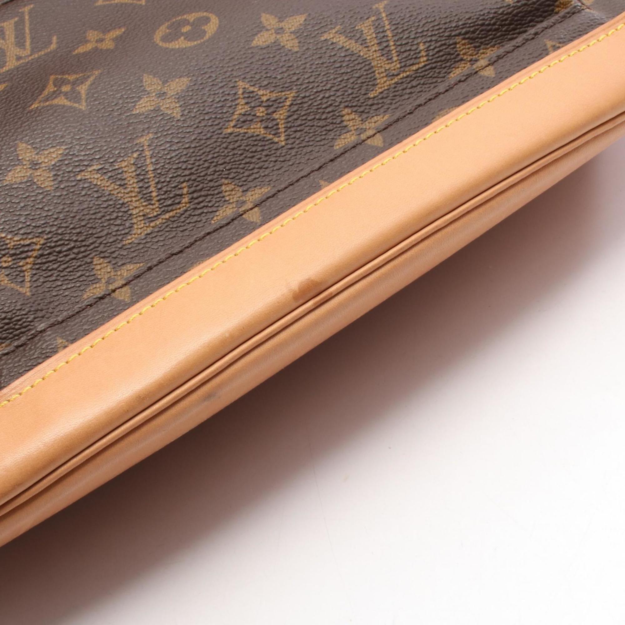 Louis Vuitton Brown Monogram Coated Canvas Leather Backpack