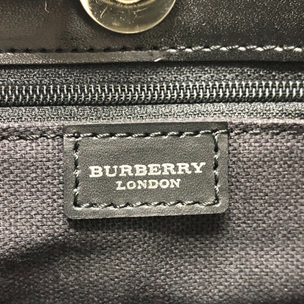 Burberry Beige Black Red Color Pvc Leather Handbag Tote Bag