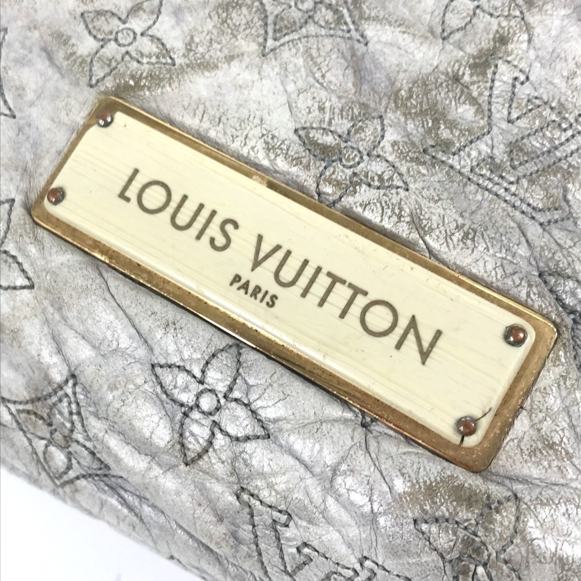 Louis Vuitton Monogram Olympe Ecru Galle Gray Leather Handbag Shoulder Bag