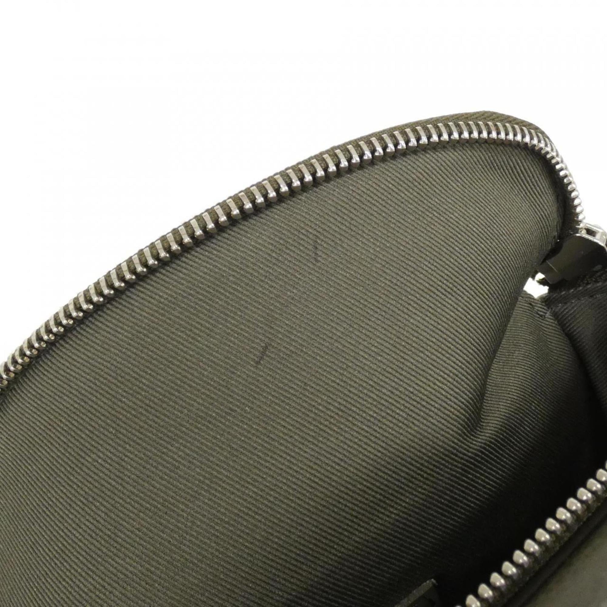 Louis Vuitton Khaki Leather Shoulder Bag