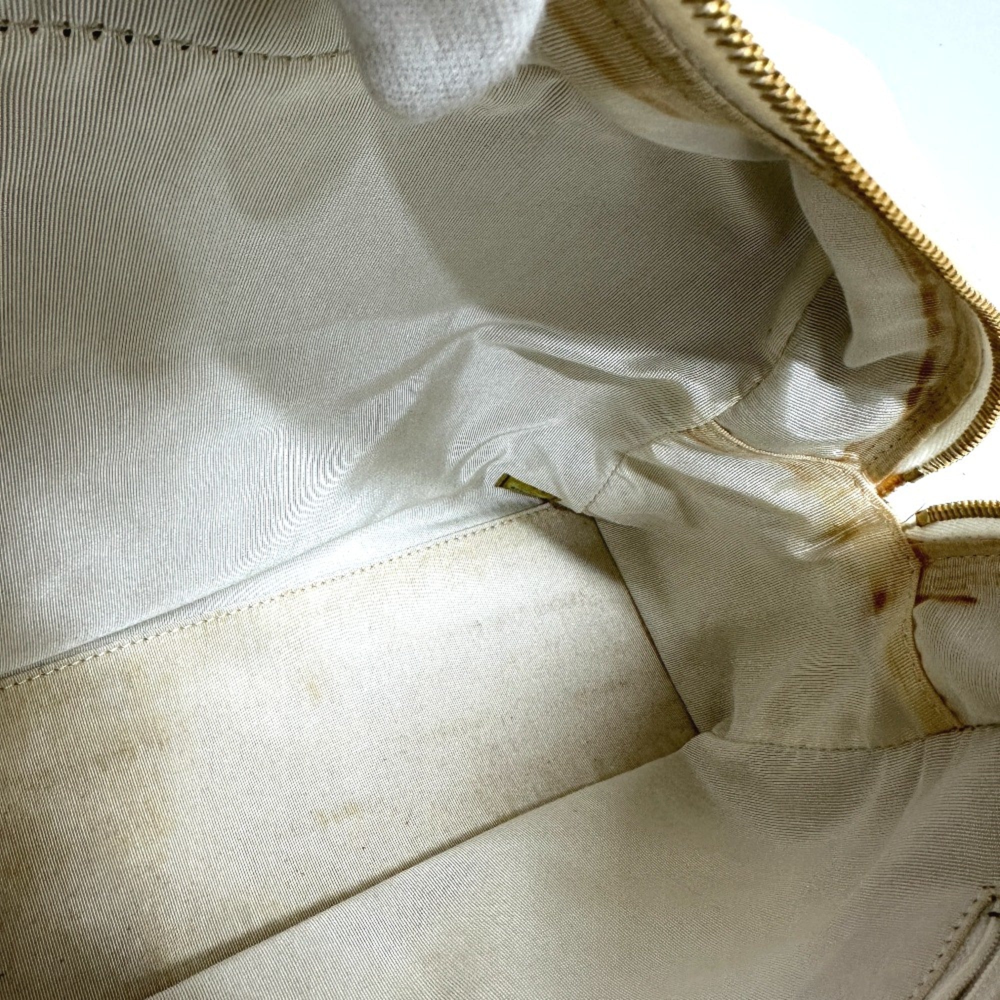 Chanel White Leather Handbag