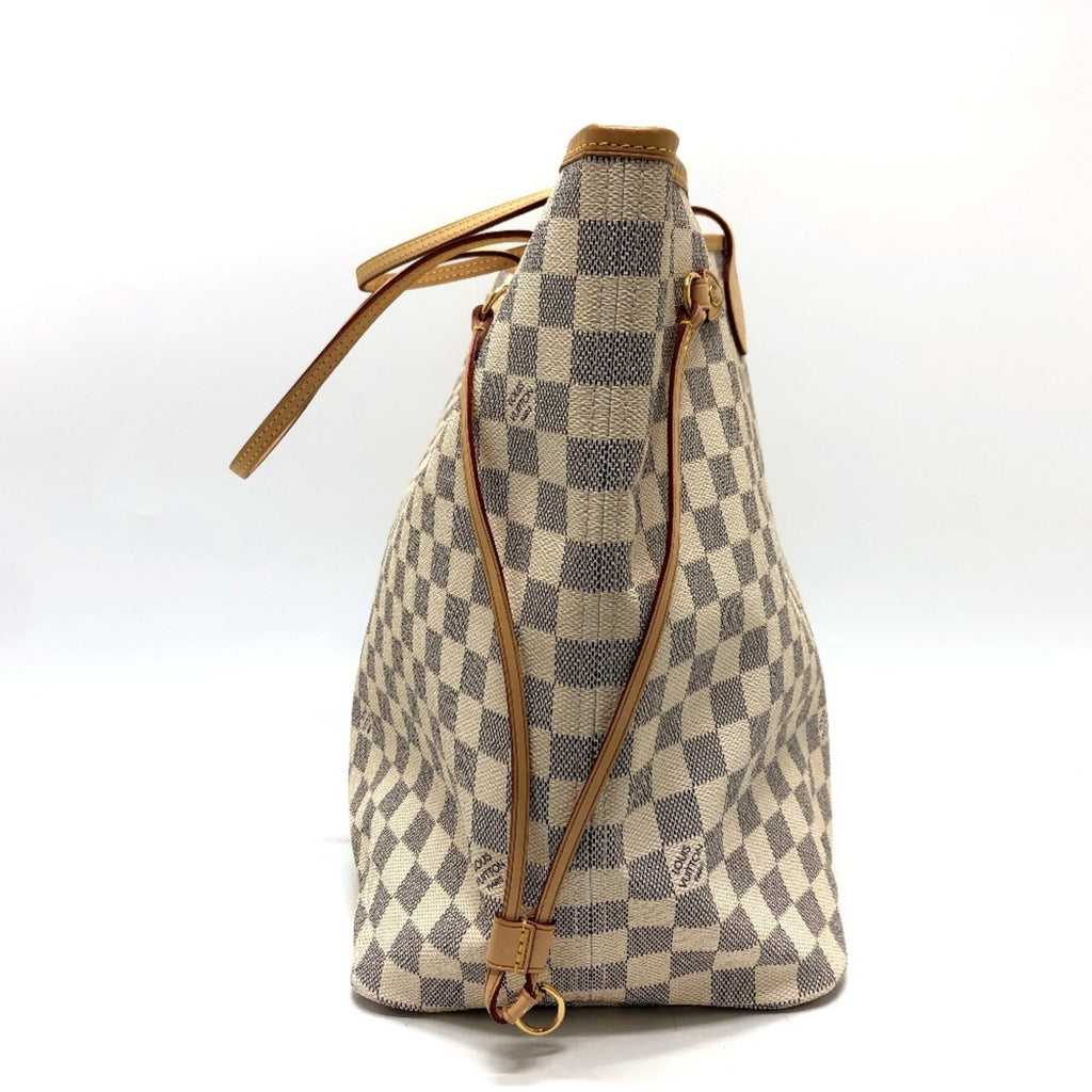 Louis Vuitton Azur White Damier Azur Shoulder Bag Tote Bag