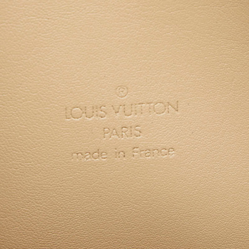 Louis Vuitton Beige Yellow Patent Leather Boston Bag Handbag