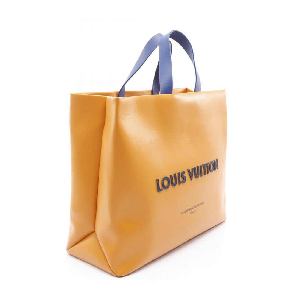 Louis Vuitton Orange Saffron Leather Tote Bag