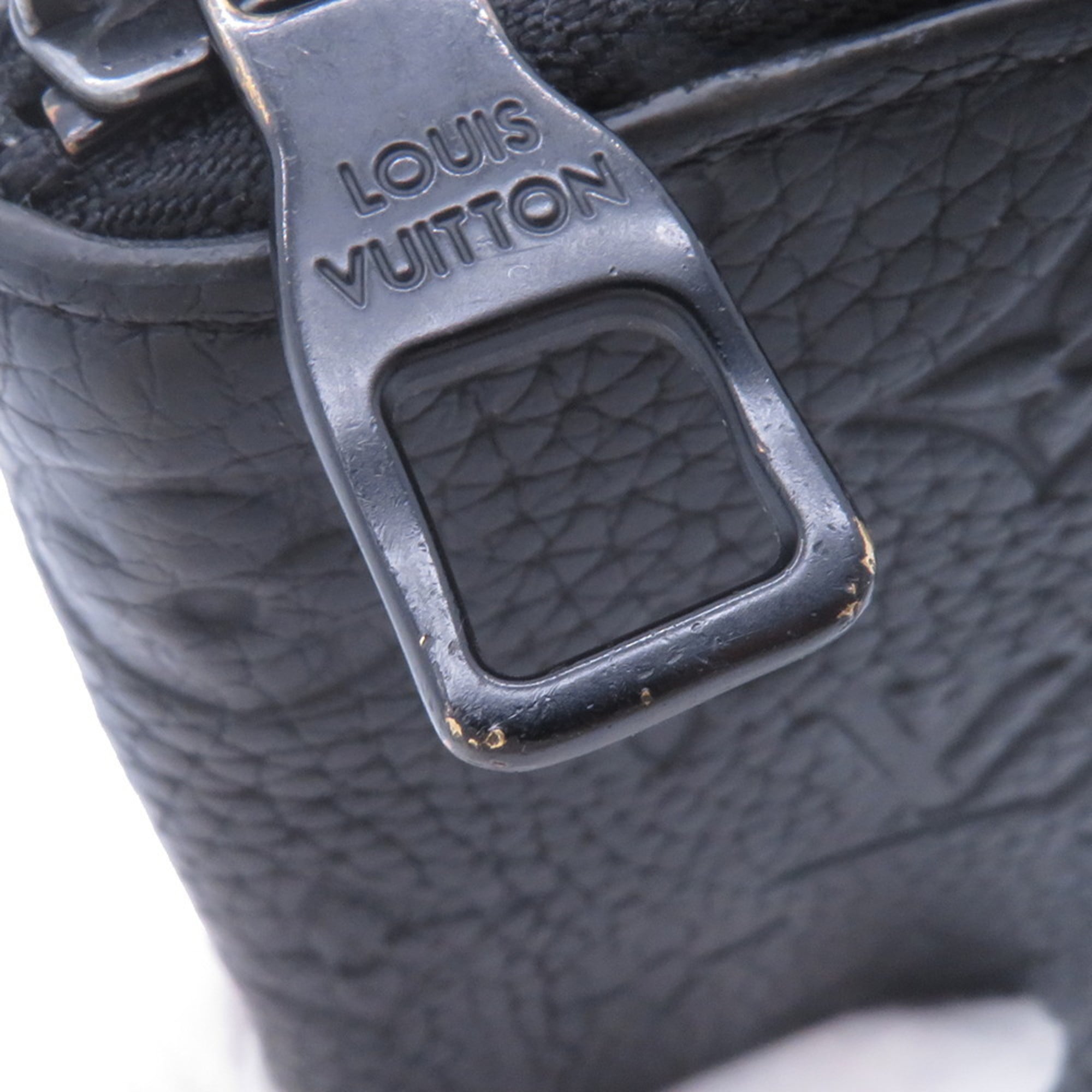 Louis Vuitton Black Noir Leather Long Wallet