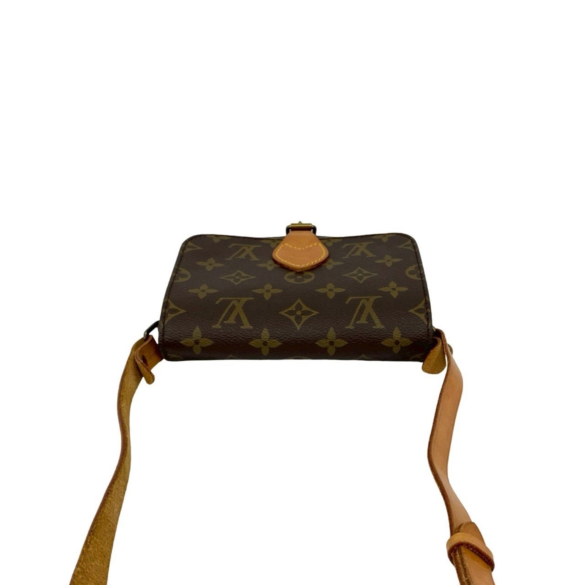 Louis Vuitton Brown Pvc Leather Pochette Shoulder Bag