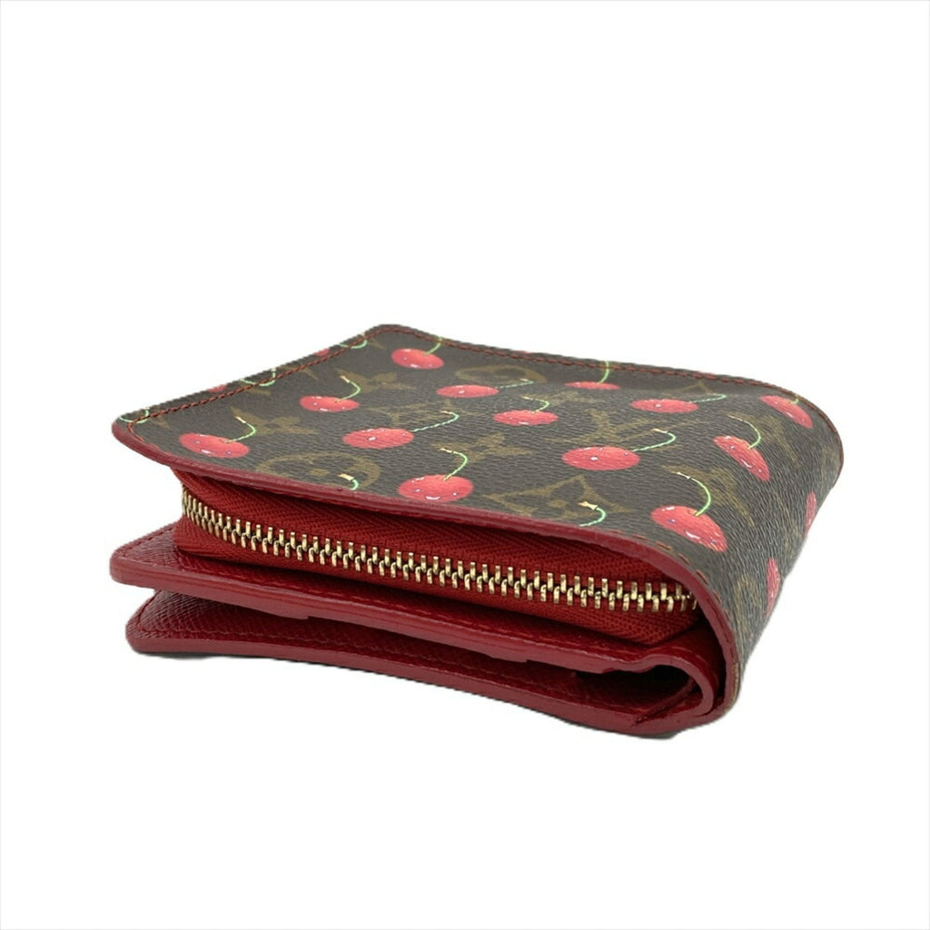 Louis Vuitton Brown Monogram Cherry Leather Wallet