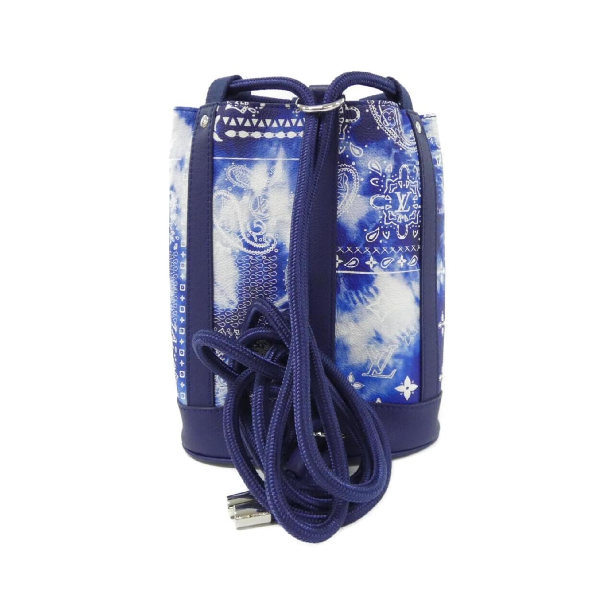 Louis Vuitton Blue Leather Shoulder Bag