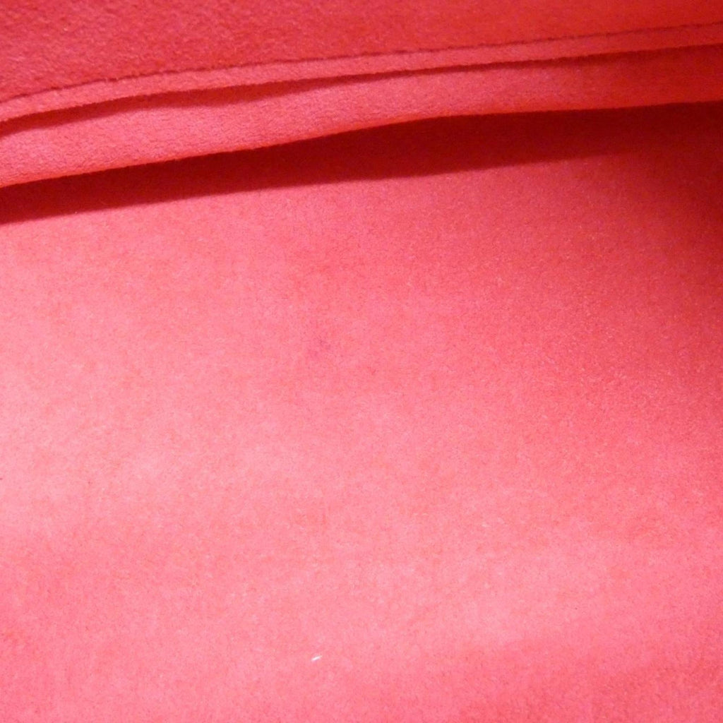 Louis Vuitton Monogram Marron Rose Litchi Coated Canvas Leather Handbag