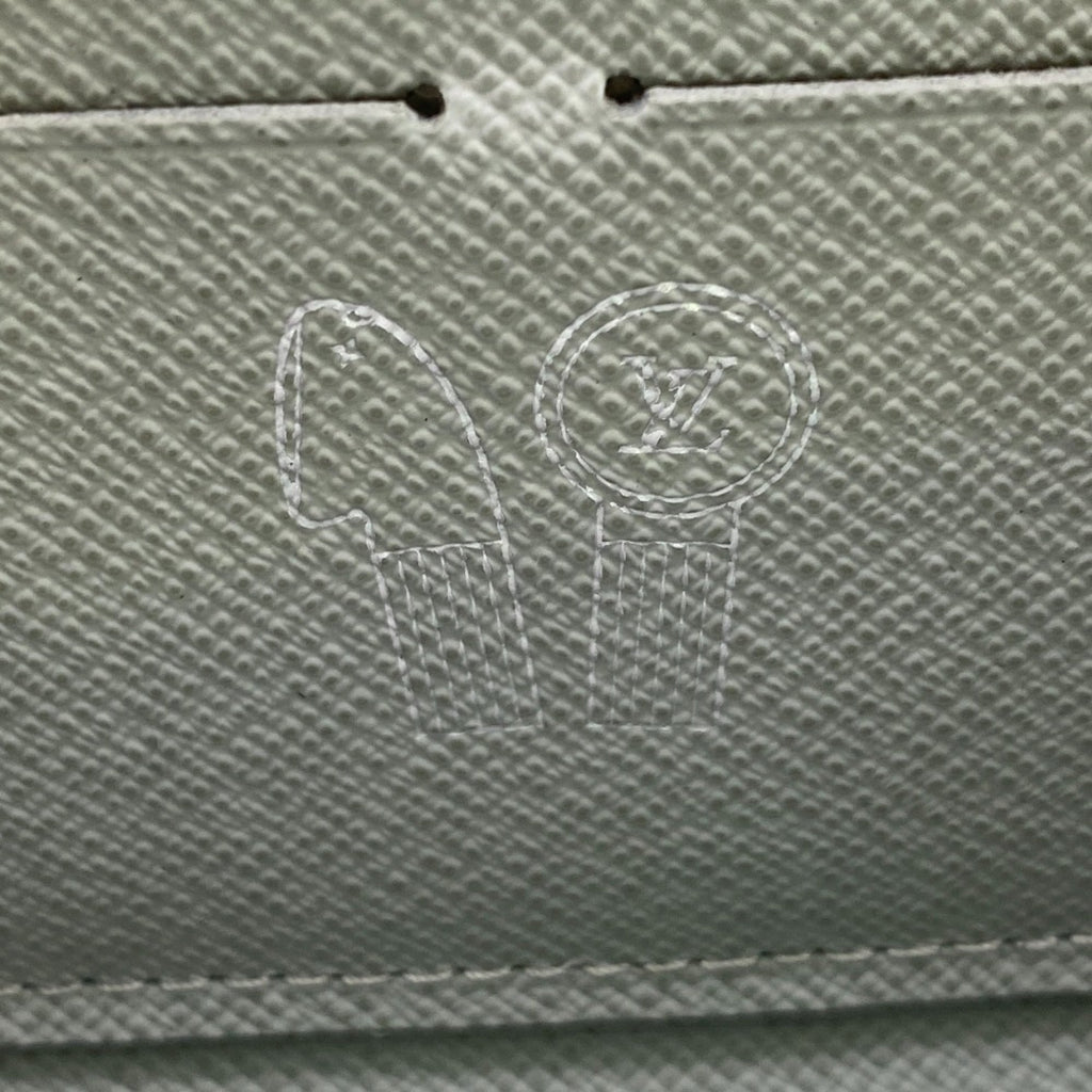 Louis Vuitton Gray Leather Long Wallet