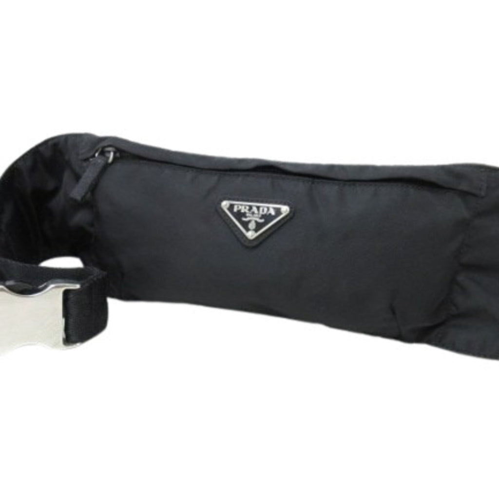 Prada Black Nylon Fanny Pack Sling Bag