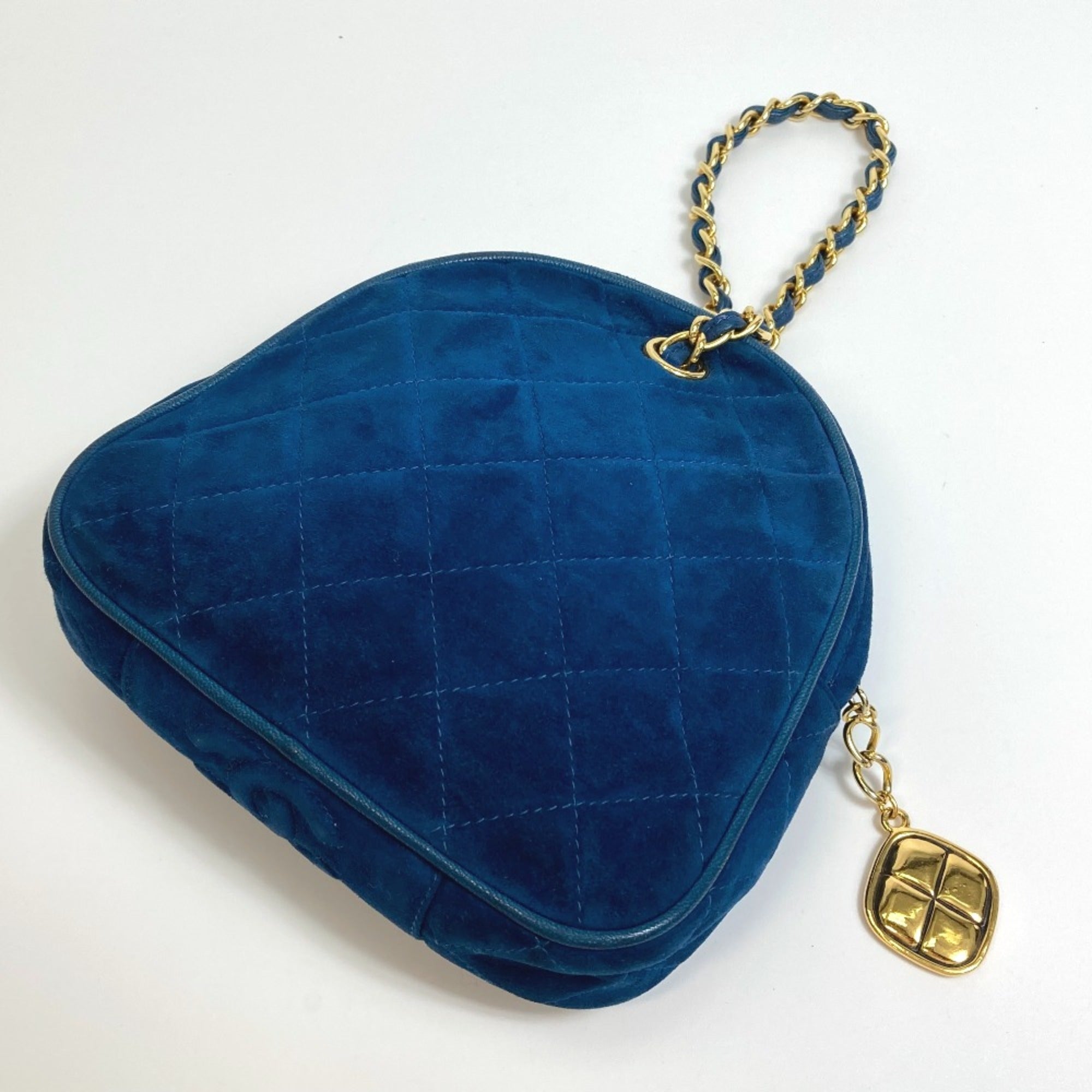 Chanel Blue Leather Handbag