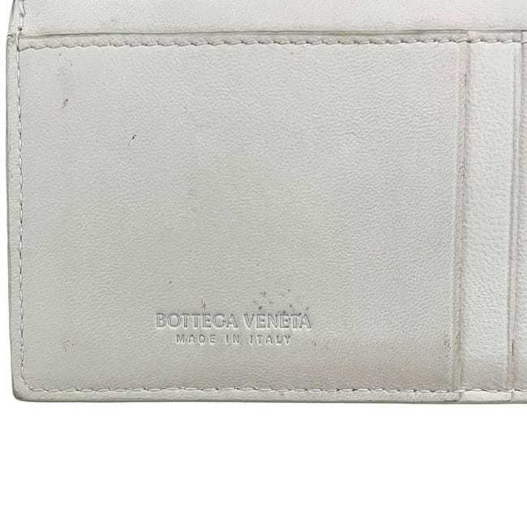 Bottega Veneta White Leather Coin Purse/Coin Case