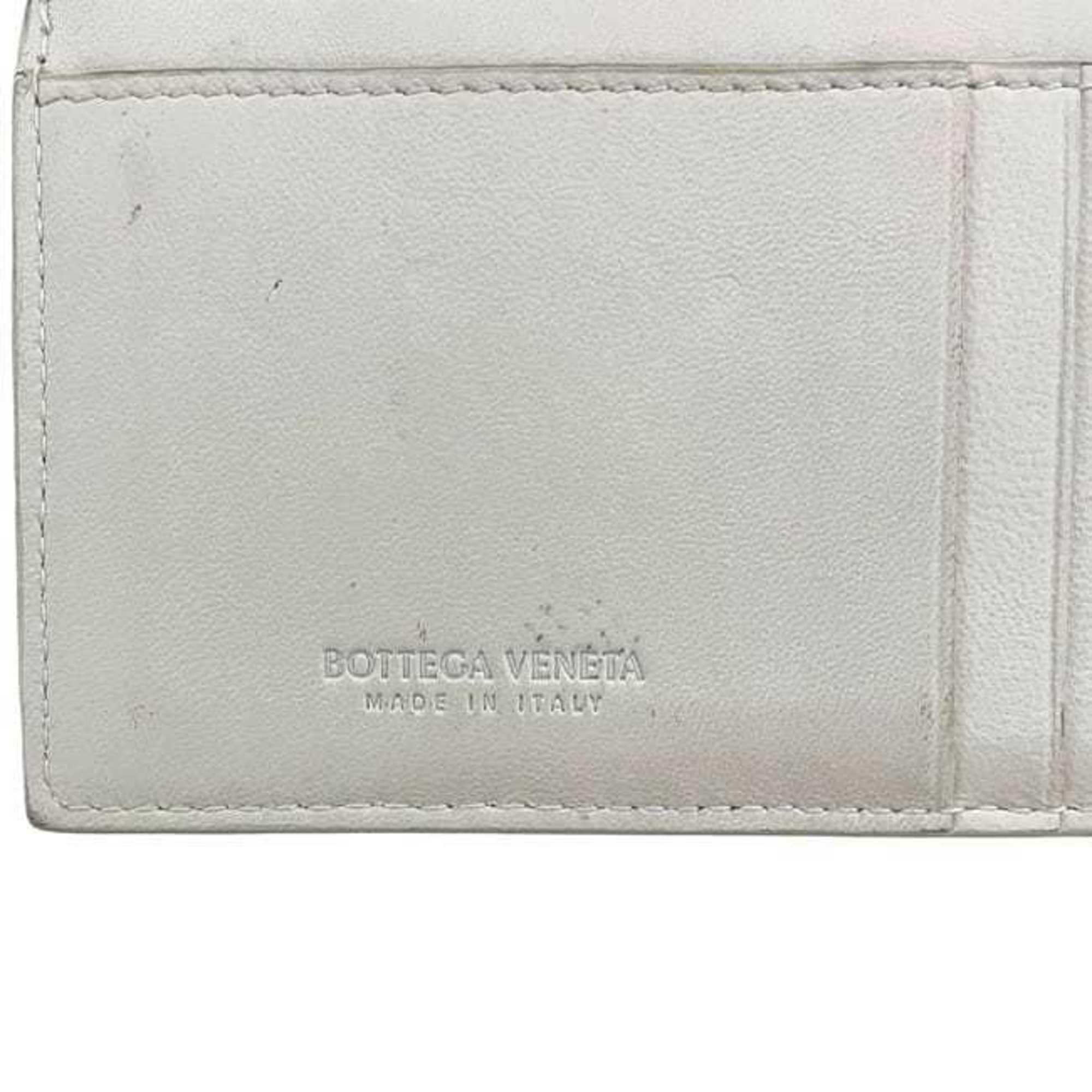 Bottega Veneta White Leather Coin Purse/Coin Case
