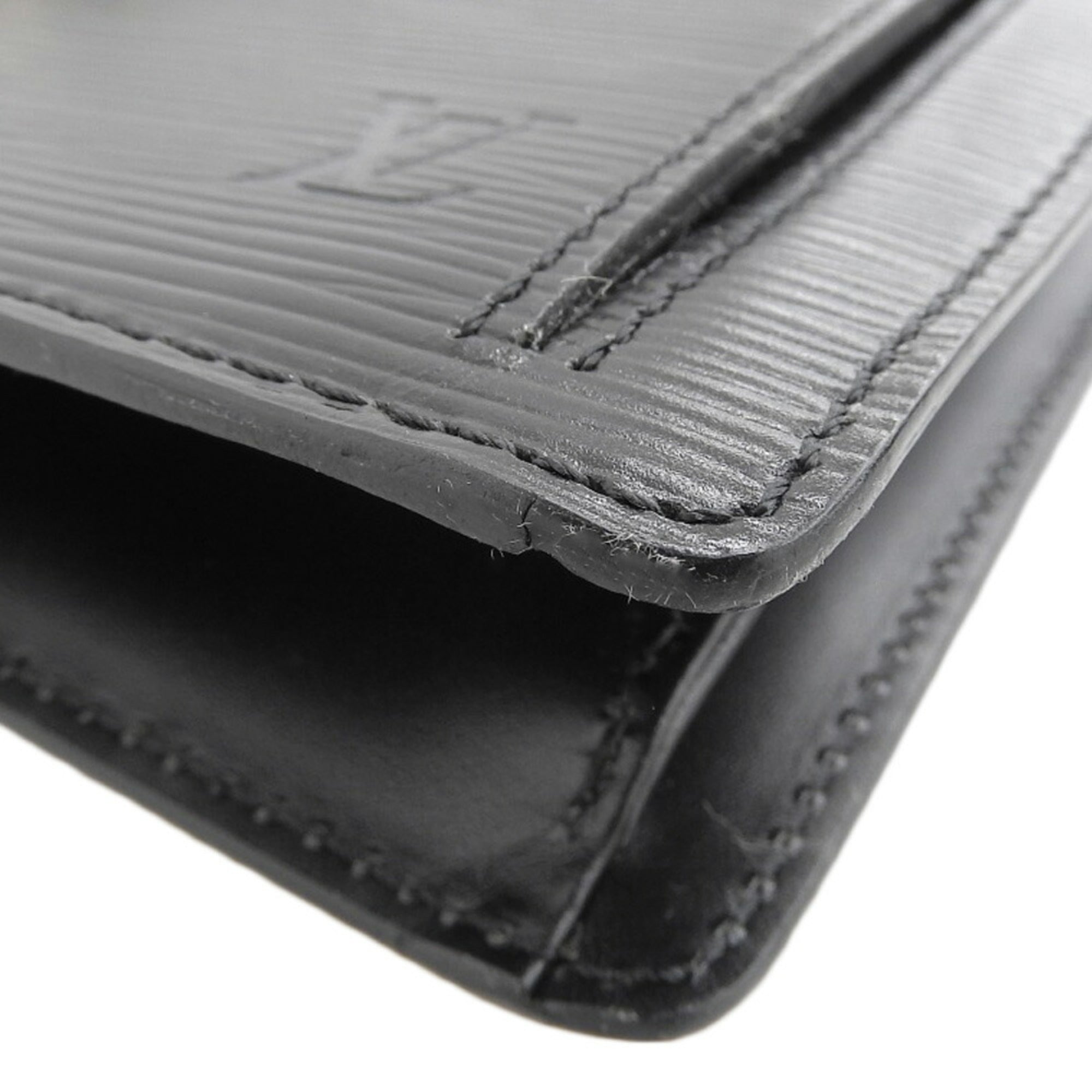 Louis Vuitton Black Noir Epi Leather Clutch Bag Pochette