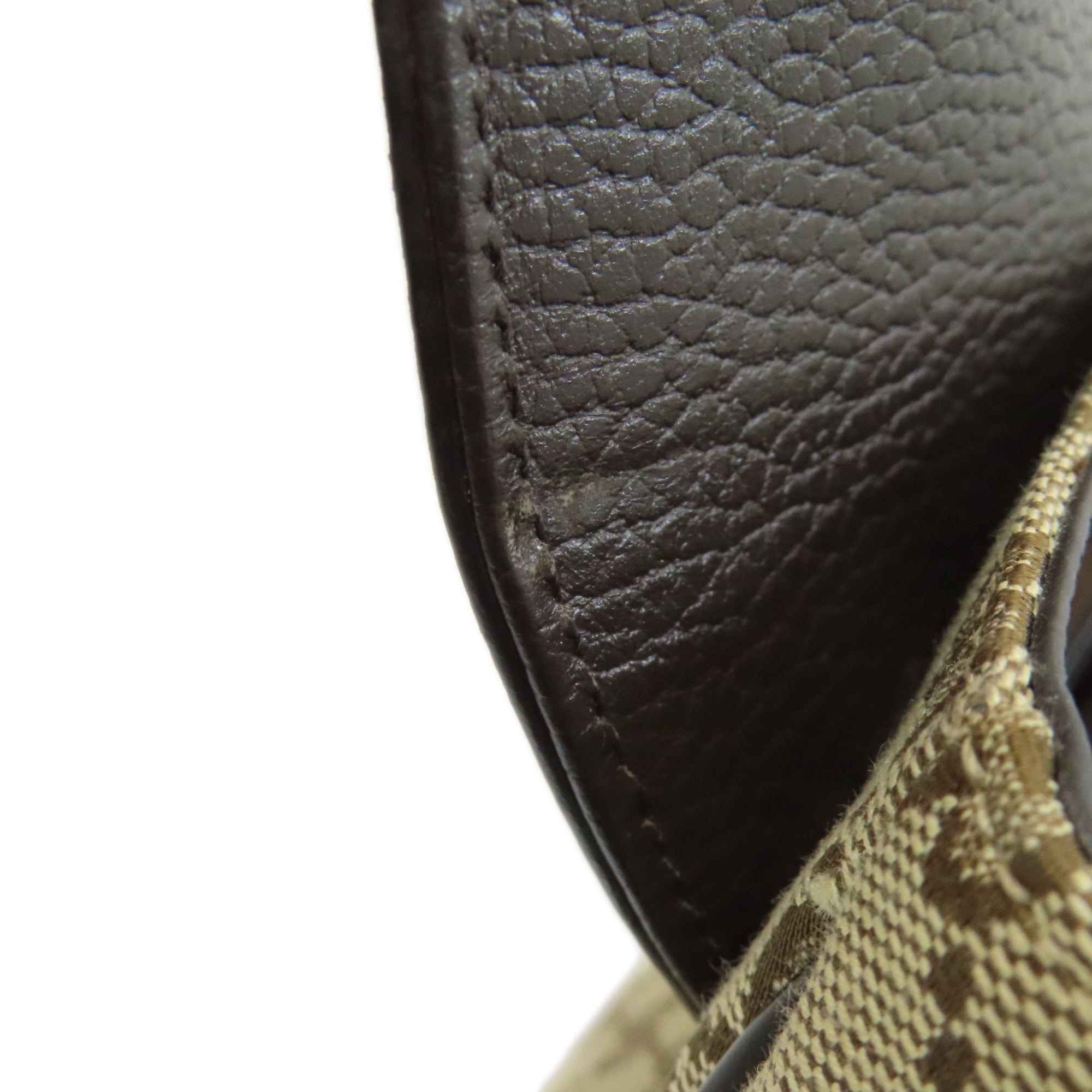 Gucci Brown Canvas Shoulder Bag (Pre-Owned)